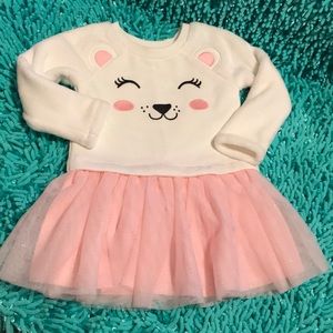 Baby Girl Pink and White Dress
